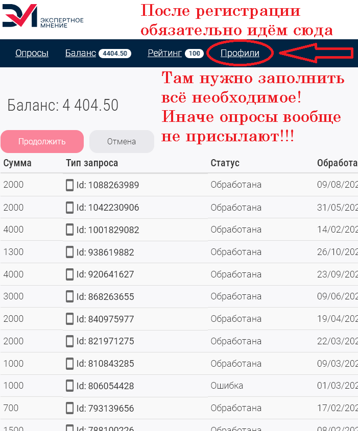 Опросник экспертное мнение ру личный кабинет сайта