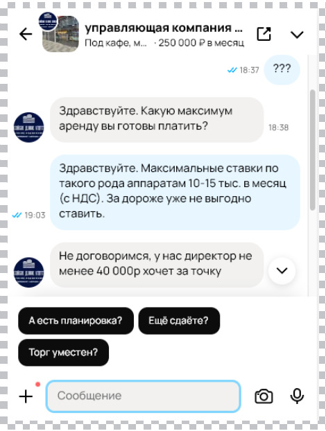 Реальная стоимость аренды